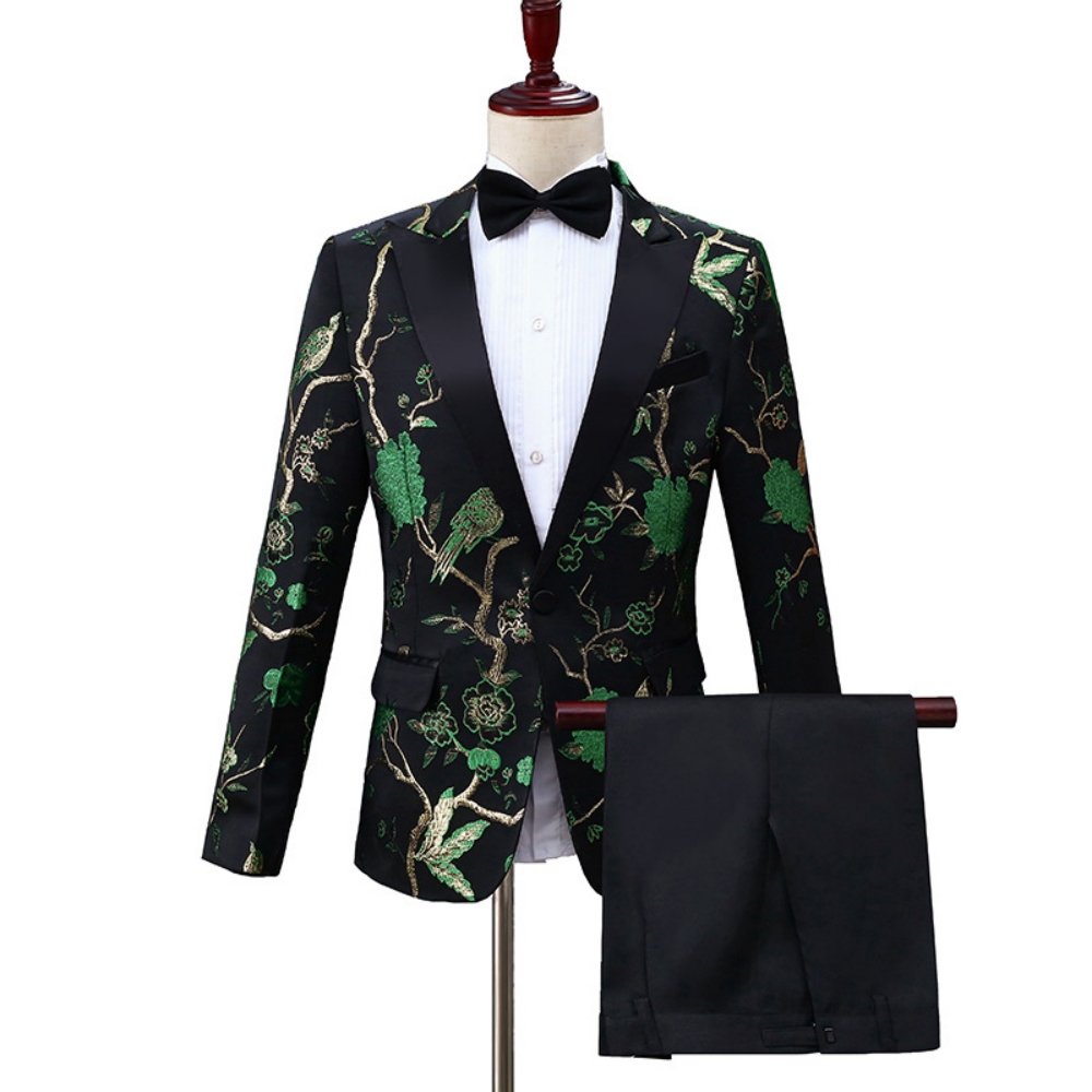 2026年新作 上品なジャカード織りスーツセット メンズダン - Men Formal Wear Outfits のレビューと価格