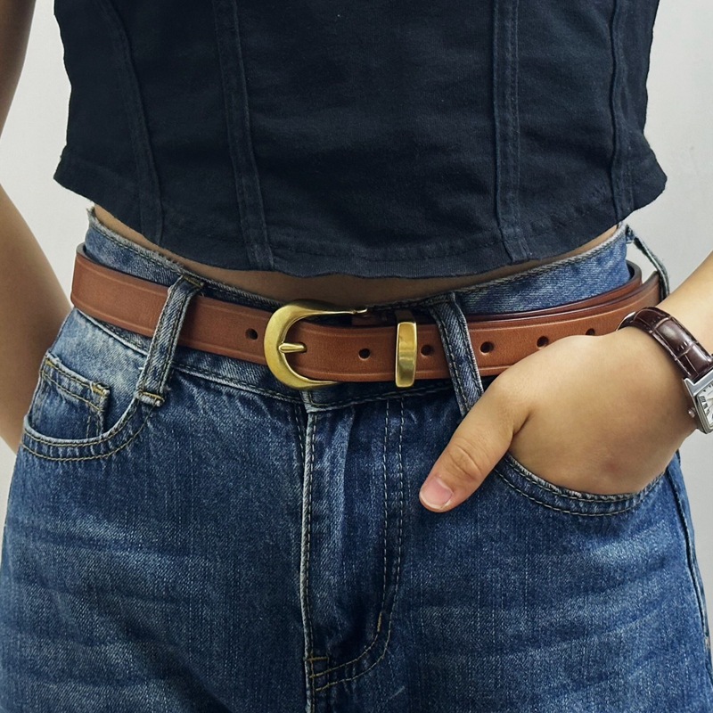 85-120 センチメートル女性純粋な本物の牛革本革ベルトレ - Formal Belt Leather Thin のレビューと価格