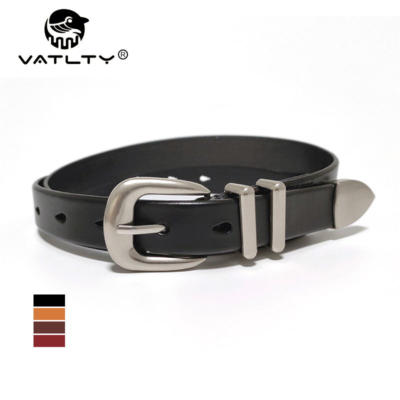 VATLTY 2.3cmレザーベルト女性用、亜鉛合金シルバー - Formal Belt Leather Thin のレビューと価格