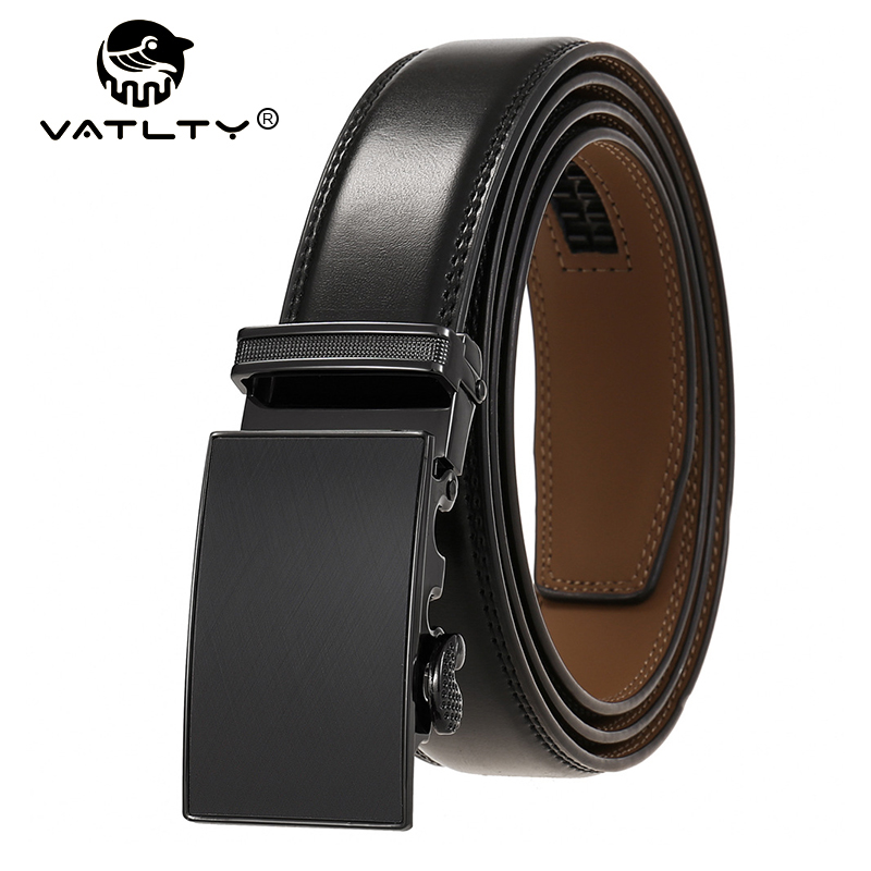 VATLTY公式本革メンズベルト硬質合金自動バックルベルト男 - Formal Belt Leather Thin のレビューと価格