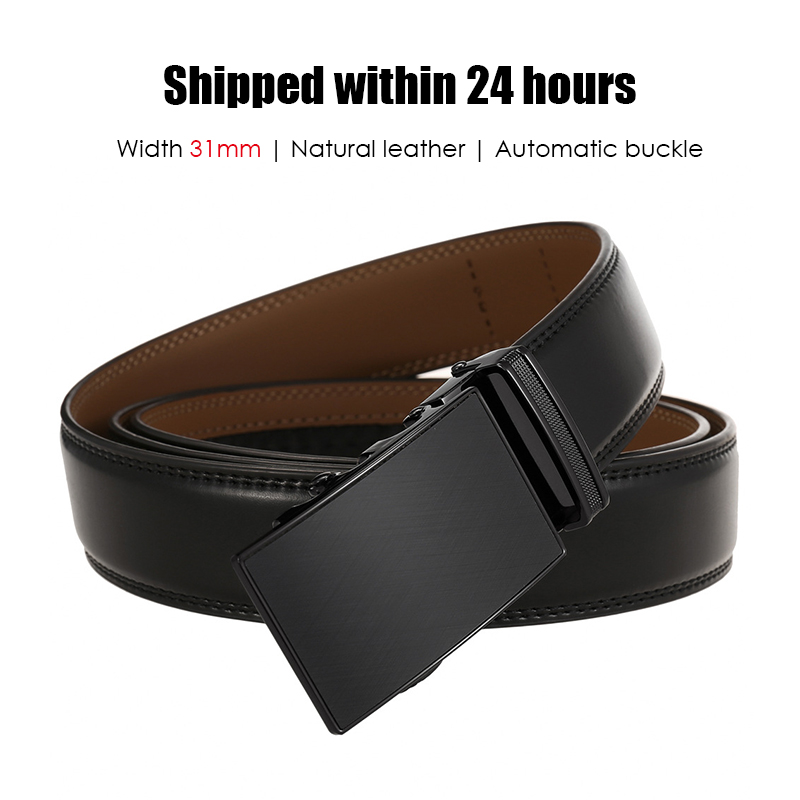 VATLTY公式本革メンズベルト硬質合金自動バックルベルト男 - Formal Belt Leather Thin のレビューと価格