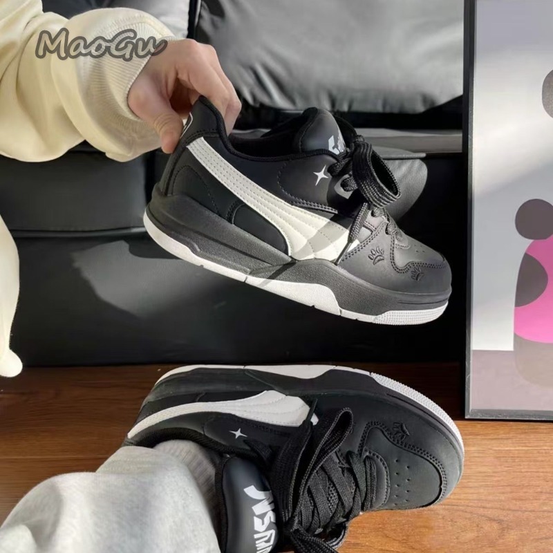女性用ブラックホワイトレザースケートボードシューズレースアッ - Vans Shoes Old Skool のレビューと価格