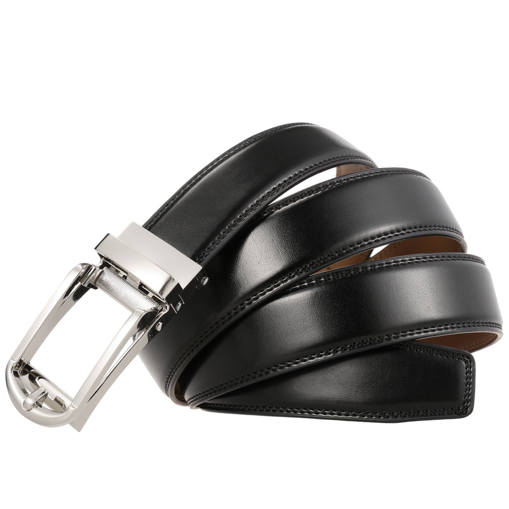 3-3.1 センチメートル幅牛革自動ラチェットベルトコンフォ - Formal Belt Leather Thin のレビューと価格
