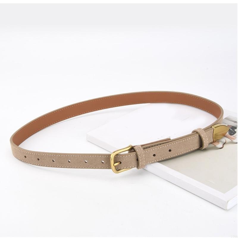 ピンバックル付きレザー薄型ベルトシンプルなスキニーベルト女性 - Formal Belt Leather Thin のレビューと価格