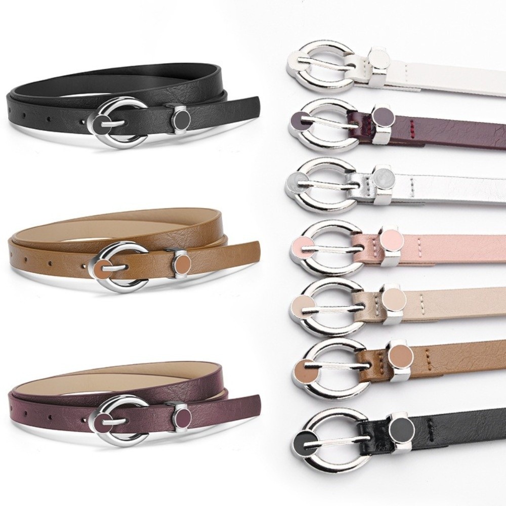 ファッション合金ピンバックル細身ウエストベルトシックな原宿パ - Formal Belt Leather Thin のレビューと価格