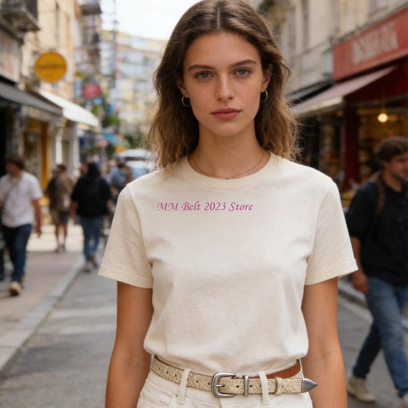 49ME トレンディな薄型ウエストバンド女性男性のためのスネ - Formal Belt Leather Thin のレビューと価格